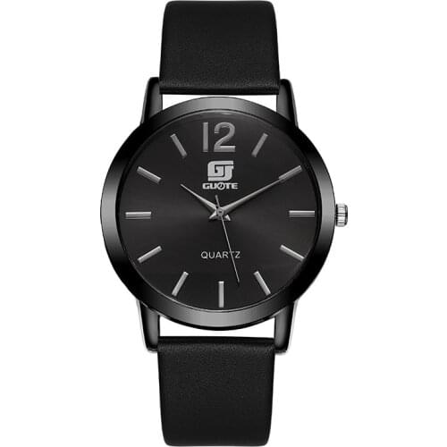 Fashion Simple Ladies Quartz Watch Simple Black Casual Leather Belt Wristwatch Women Watches ladies Wrist Watch female Clock 618