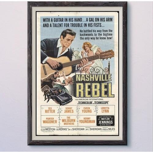 N218 NASHVILLE BEBEL Vintage Classic Movie Wall Silk Cloth HD Poster Art Home Decoration Gift