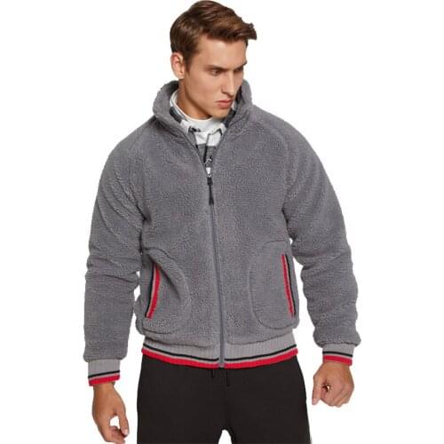 2021 New Autumn and Winter Mens Winter Warm Acket Loose Plus Size Lamb Wool Jacket Men Cardigan Lamb Wool Sweater Men Clothing