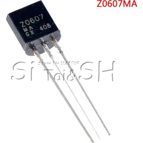 20PCS Z0607 TO-92 Z0607MA TO92 Triacs 0.8 Amp 600 Volt New Original