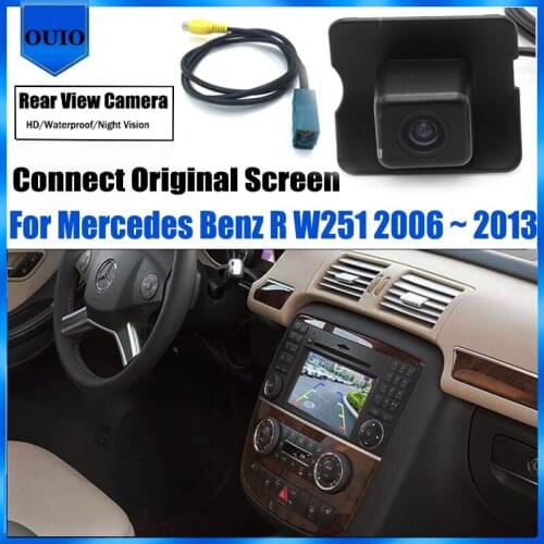 Original Screen Video Input Rear View Camera For Mercedes Benz R W251 2006 2007 2008 2009 2010 ~ 2013 Reverse Parking Camera