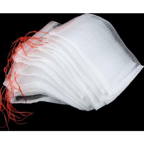 20pcs Polyethylene Fruit Net Bag Garden Plants Fruit Protection Bag Anti Bird Drawstring Net Bag Plant gardening Grow Bag