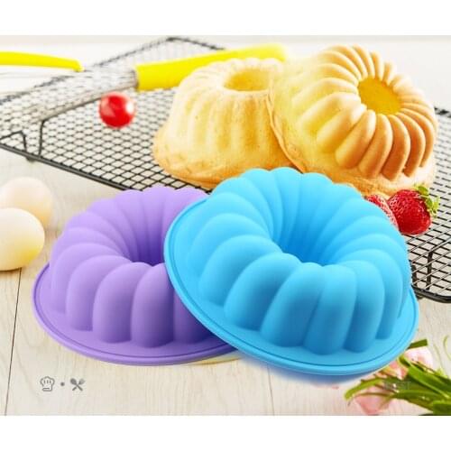 Silicone Cake Pan Mold 8-INCH bakeware molds For Cake Cookies Fondant Candy Silicone baking 3D DIY Molds good quality Pan