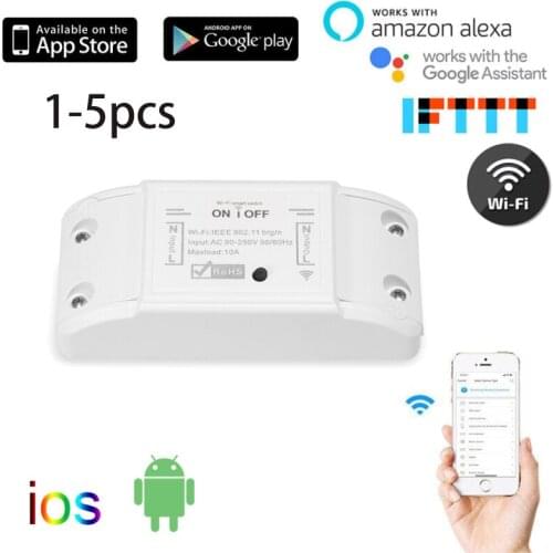 DIY WiFi Smart Light Switch Universal Breaker Timer Smart Life APP Wireless Remote Control Works With Alexa Google Home