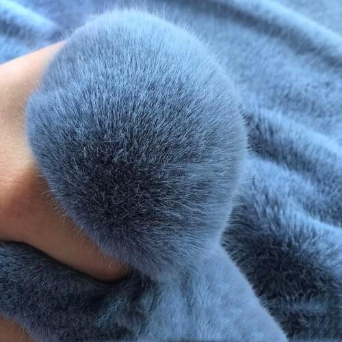 Thickened imitation golden mink short plush fur fabric for carpet coat homedecor Faux Fur Fabric Soft DIY Fur 50X180CM