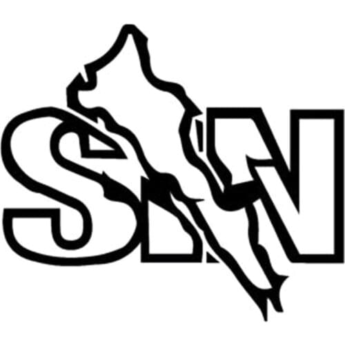 15X13.1CM SINALOA SIN Mexico State Map Car Sticker Car-styling Vinyl Decal Black/Silver Accessories S8-0544