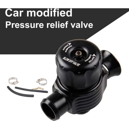 Aluminum Alloy 1 Set Lightweight Adjustable Auto Blow Off Valve Black Turbo Blow Off Valve Adjustable Car Accessories