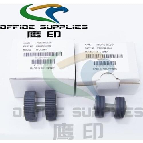 10Sets PA03540-0001 PA03540-0002 Brake and Pick Roller for Fujitsu 6130 Fi-6130 Fi-6130Z Fi-6230 Fi-6140 Fi-6240 Fi-6125 Fi-6225