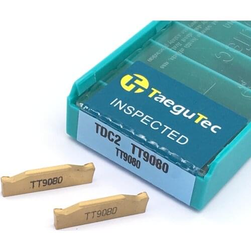 100% Original Sale 10PCS TDC2 TT9080 Grooving Carbide Inserts Cutting Lathe CNC Tools Turning Tools Lathe Cutter