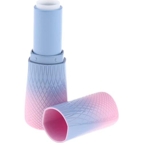 3x Premium Vials,Pink Ombre Blue Empty Lip Balm Containers - DIY Empty Tubes