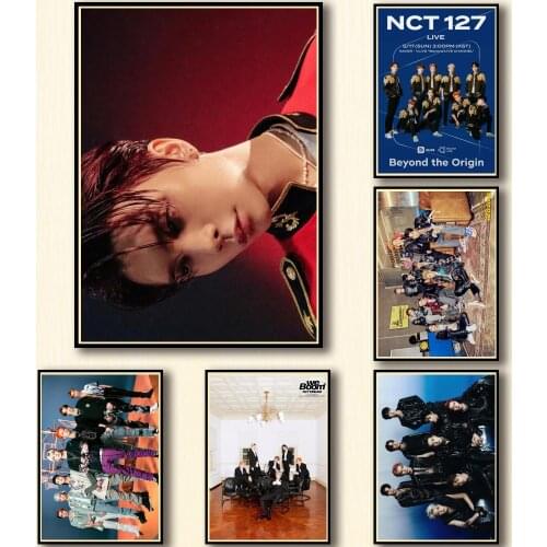 50 Designs N CT Whitepaper Poster DREAM Artwork WayV Fancy Wall Sticker for Coffee House Bar