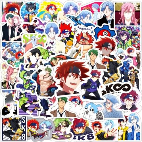 50 Pcs Cartoon SK8 Volleyball Teenager Stickers PVC Waterproof Can Be Used For Skateboarding Computer Motorcycle Stickers