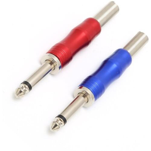 6.35mm Mono Plug DIY Welding Guitar Audio Cable Jack Adapter Connector for DIY production of guitar audio cables mixer cables