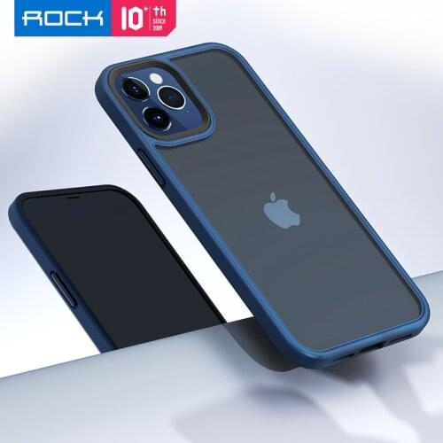For iPhone 12 Pro Max Case Shockproof Transparent Hybrid Silicone Protection Back Cover for iPhone 12 Pro Case Rock 케이스