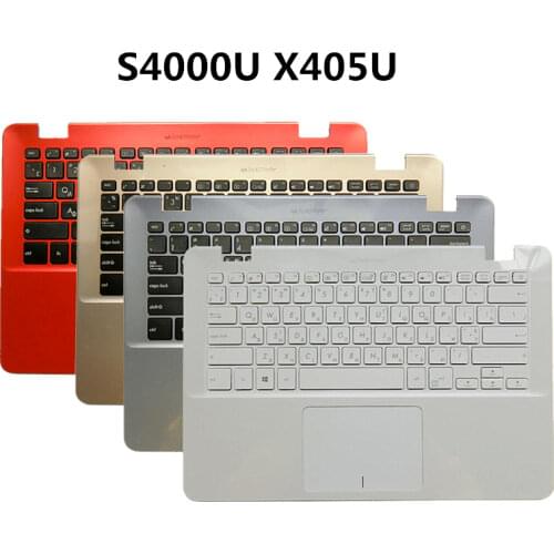 Laptop US Keyboard upper Housing Shell Cover case for Asus vivobook S4000U S4000 S4000UA S4100 X450U white red silver gold