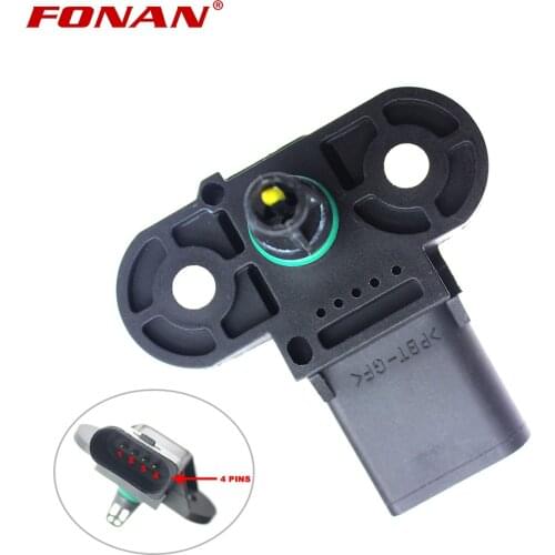 MAP Manifold Absolute Pressure Sensor for Volkswagen Jetta Touareg Beetle Golf 2.0 2.5 3.5 03C906051 03C906051E 0261230235