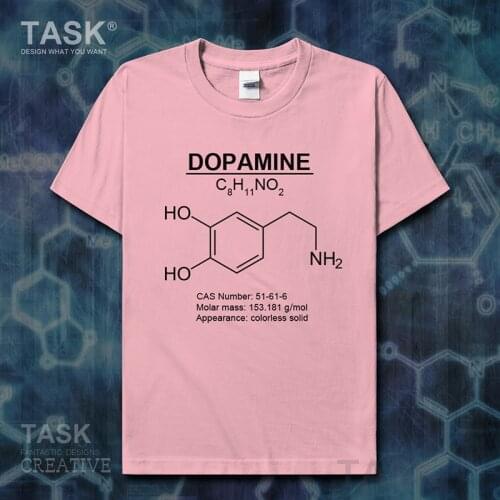 Dopamine Molecular Formula Chemistry Subject clothes Short sleeve t-shirt new Tops t shirt mens sweatshirt summer sports 01