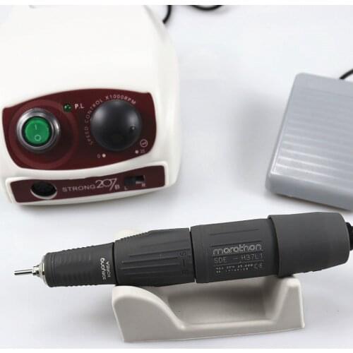 Electric Nail Drill Strong 210 65W SDE-H37L1 Manicure Machine Pedicure Kit Strong Nails Art Tool Handpiece Nail File Equipment