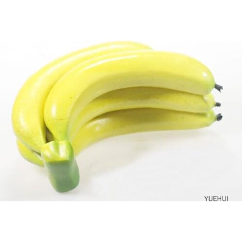 Artificial Fruit Plastic Fake Fruit 5 Heads Artifical Banana&5 Heads Artificial Plastic Fake Simulated Banana 2pcs