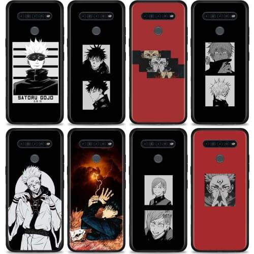Jujutsu kaisen Gojou satoru Phone Case for LG K40 K40s K41s K50s K51s K71 K52 K42 K31 G6 G7 G8 ThinQ Q70 Cover Soft Black Shell