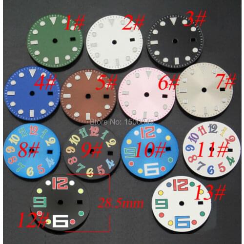 Corgeut 28.5mm watch dials fit ETA 2836 2824 MINGZHU dg2813,DG3804 movement mens watch Watch Accessories