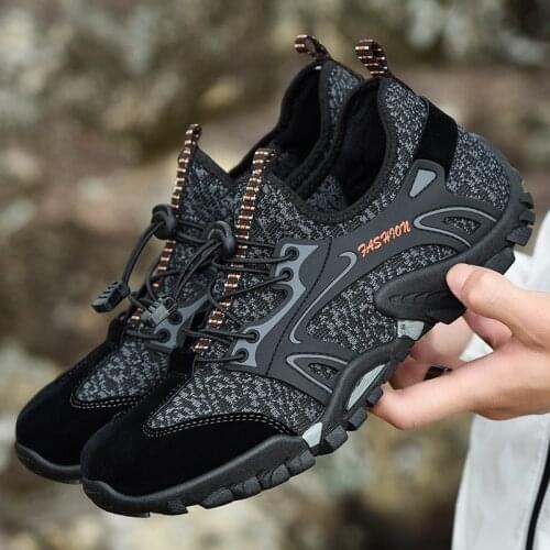 Summer Men Fashion Aqua Shoes Anti-Slippery Climbing Fishing Swimming Gym Elastic Band Upstream Beach Shoes Sneakers Footwear