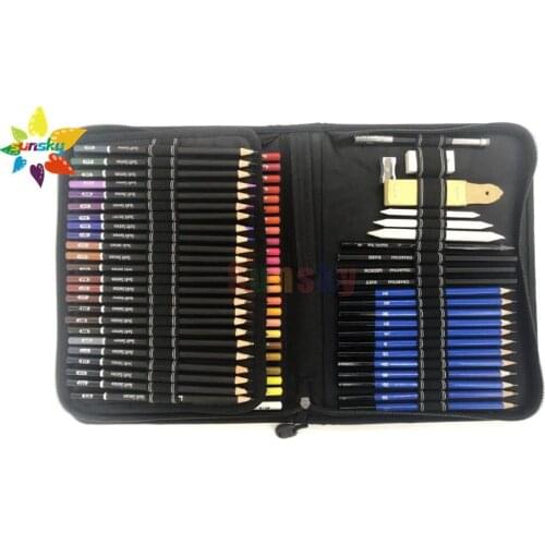 95pc/lot sketch color Pencil Set oily watercolor metal Color Pencil Lapis De Cor Art color Pencil Lapices Colores School Supply