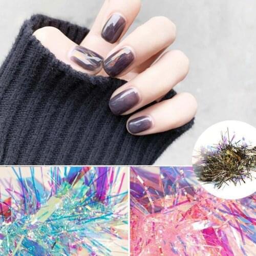 Nail Art Glass Film Paper Holographic Foil Decal Sticker Manicure Decor Glass Paper Holographic Easily Aplied To Your Nails