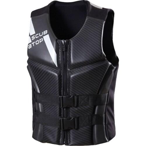 Neoprene life vest Outdoor rafting life jacket for swimming snorkeling Surfing fishing Professional drifting adult