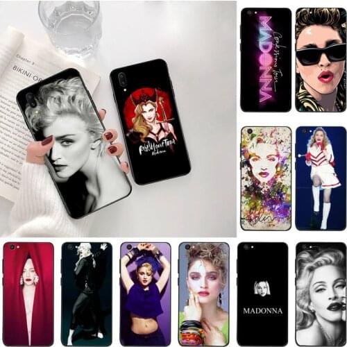 Popular singer Madonna Soft black Phone Case For Vivo Y91c Y17 Y51 Y67 Y55 Y93 Y81S Y19 V17 vivos5
