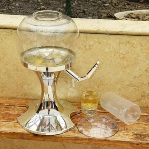 Portable Ice Core Ball Shape Beverage Dispenser Practical Container Durable Stainless Steel Cold Draft Beer Tower Pourer P15D