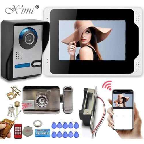 Wired Video Door Phone with Lock video intercom for Apartment Home Electric Lock Access Control System