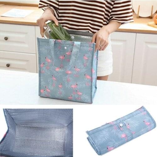 Lunch Food Box Bag Fashion Insulated Thermal Food Picnic Lunch Bags for Women kids Men Cooler Tote Bag Case