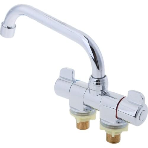 360° Rotation Hot/Cold Water Tap Basin Kitchen Sink Bathroom Washing Faucet #003
