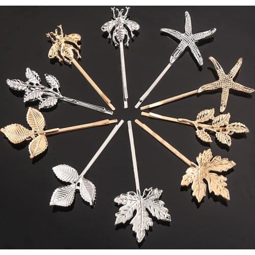 Bee Leaf Barrettes for Women Girls Hairpins Hair Clips Hair Style Tool Hairpin Headwear Barrette Hair Accessories