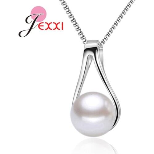 Pearl Pendant Necklace 925 Sterling Silver Wedding Appointment Jewelry High Quality Lover Girlfriend Birthday Gift Popular Sale