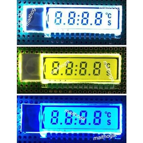 13PIN TN Positive 4-Digits Segment LCD Panel HT1621 Driver IC Backlight 2.5V (No HT1621)
