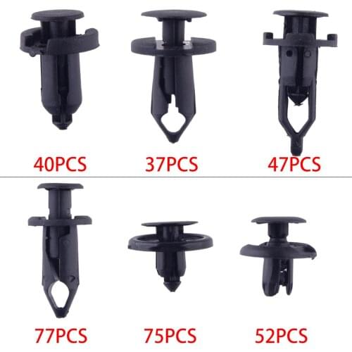 328pcs Car Bumper Fender Liner Push In Retainer Clips Rivets Fastener Pins Assortment with 2 Tools Fit For GM Honda 91503-SZ5003