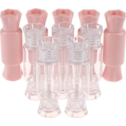 5Pcs Adorable Candy Shape Empty Lip Gloss Tube DIY Refillable Lip Balm Container