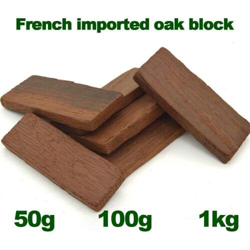 50g/100g/1kg imported self-brewed wine special oak block brandy whiskey flavoring wine making tool instead of oak wine barrel