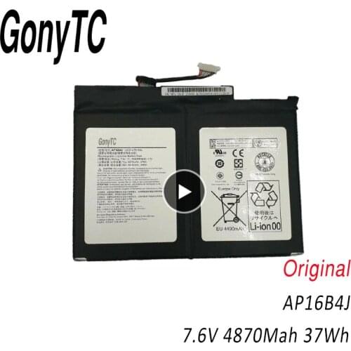 GONYTC AP16B4J Laptop Battery for Acer Aspire Switch Alpha 12 SA5-271 Tablet 7.6V 37WH