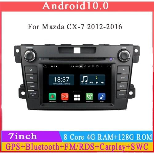 7" octa core android 10 car audio gps player for mazda cx-7 2008-2014 with 4G RAM gps navigaiton 4g ROM wifi bluetooth RDS