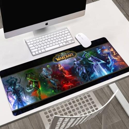 Large Gaming Mousepad Mat for World of Warcraft Mouse Pad Dragon Gamer Computer PC Desk Pad for Laptop Locking Edge Big Padmouse