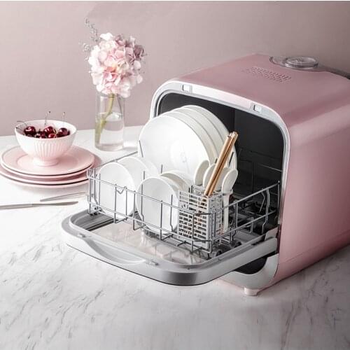 Household Dish Wash Desktop Small Heat Disinfection Spray Type Drying Function Dishwasher
