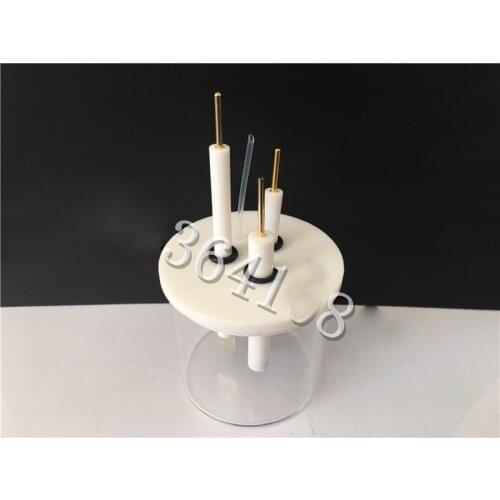 C002 ordinary electrolytic cell. Glass cell. Unsealed cell. Three electrode electrochemical cell