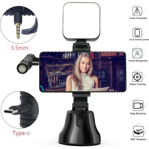 Mcoplus Apai Genie 360° Object Tracking Holder Auto Smart Shooting Selfie Stick Tripod Holder for Photo Vlog Live Video Record