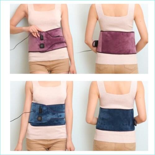 Electric Waist Heat Therapy Belt Warm Belly Moxibustion Nursing Band Far Infrared Ray Belt Carbon Fiber Hot Compress For Back