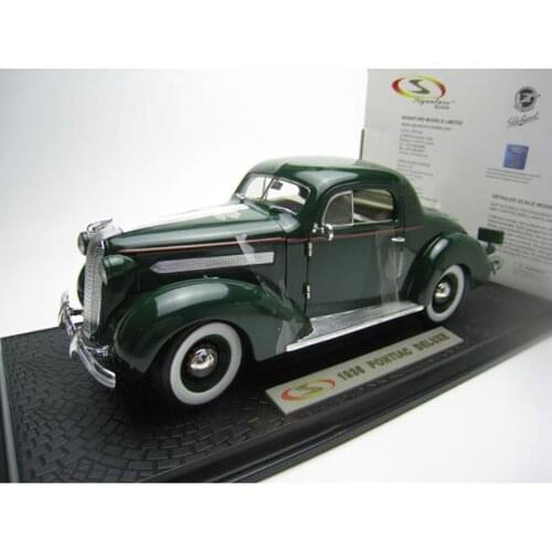 Diecast Signed 1/18 Pontiac Vintage Metal Alloy Car Model Adult Collection Decoration Souvenir Ornament Display Vehicle Gift Toy