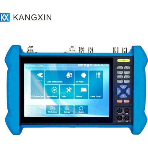 KX-T1X 7 inch camera tester 6 in 1 4k video decoding wifi signal analyz dual gigabit network port full function