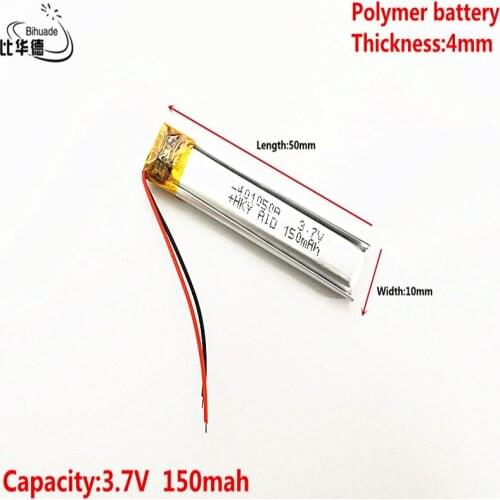Liter energy battery Good Qulity 3.7V,150mAH 401050 Polymer lithium ion / Li-ion battery for tablet pc BANK,GPS,mp3,mp4